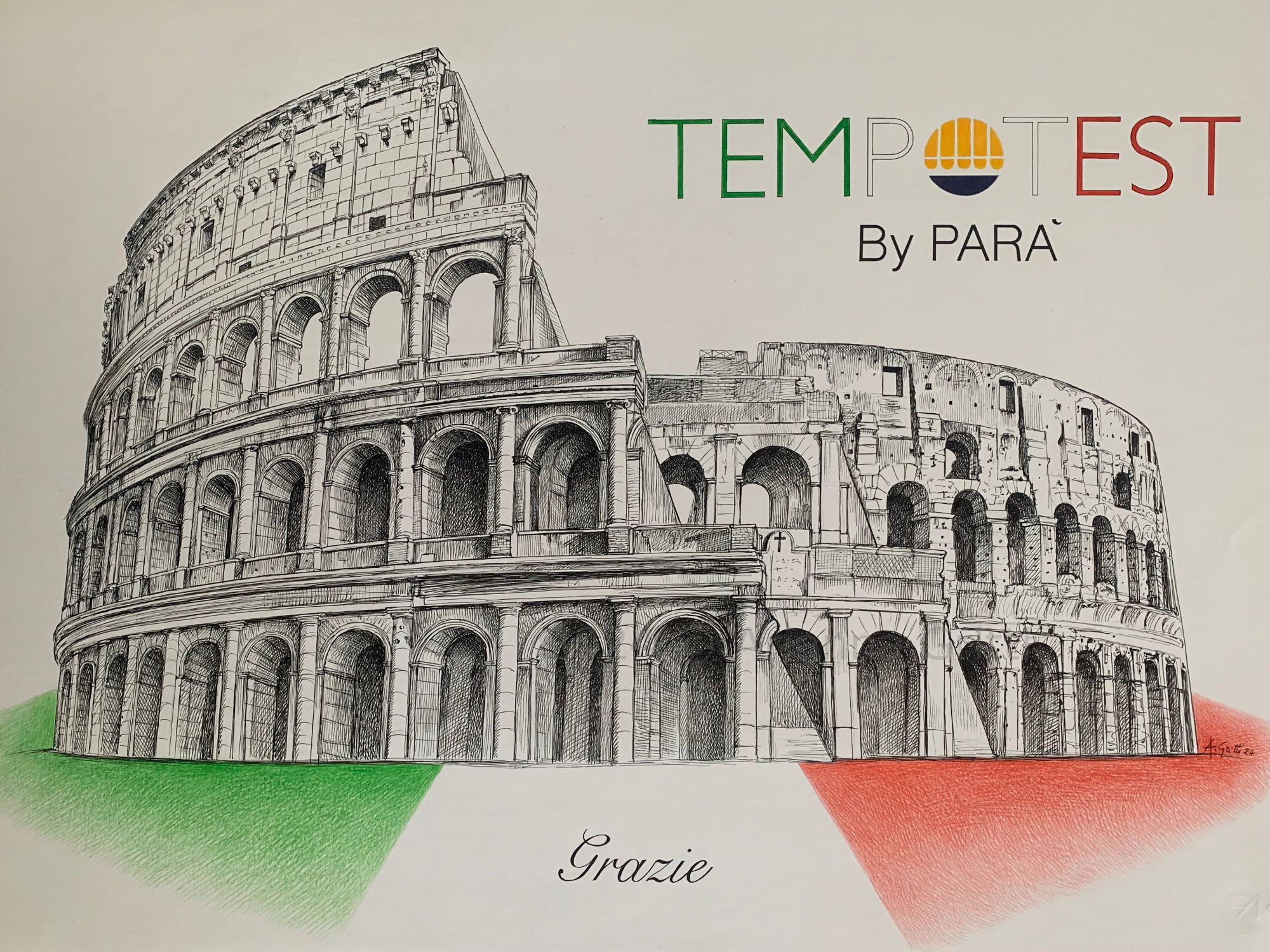 Arianna Gritti - Illustrazioni - Colosseo Tempotest