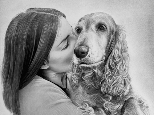 Arianna Gritti - ritratti - Jessica e Snoopy