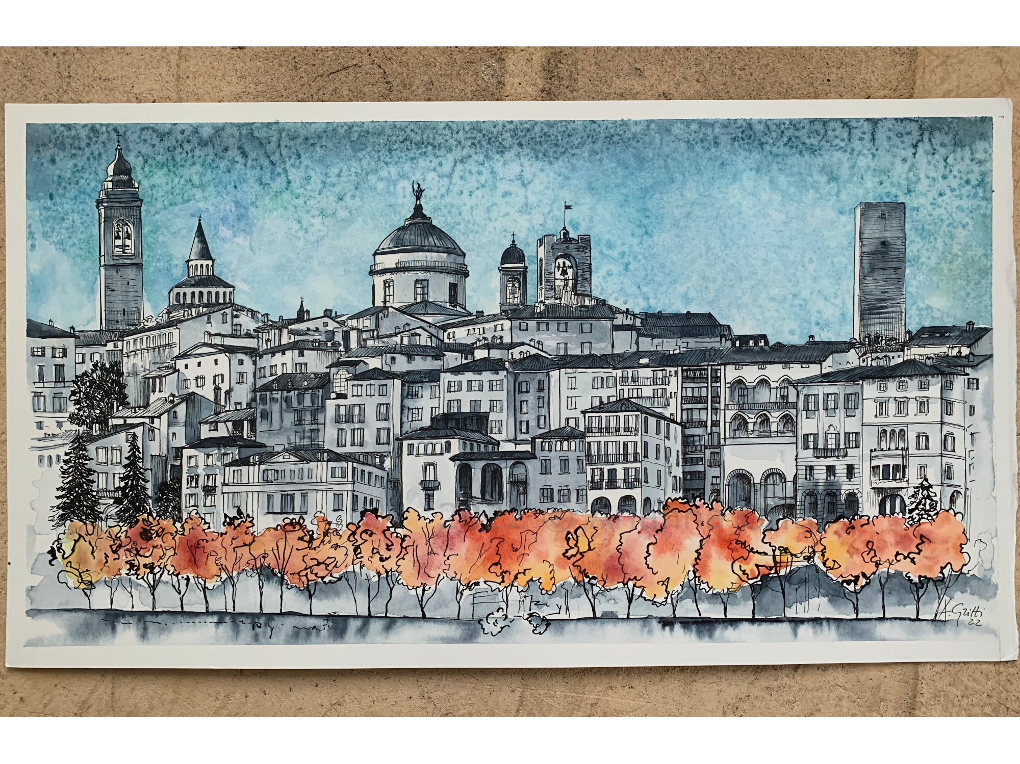  Arianna Gritti - Illustrazioni e paesaggi e città - Bergamo